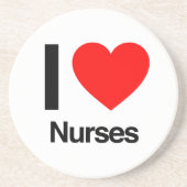 liefdesverpleegkundigen zandsteen onderzetter (Voorkant)