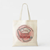 Liefdesverpleegster Tote Bag (Achterkant)
