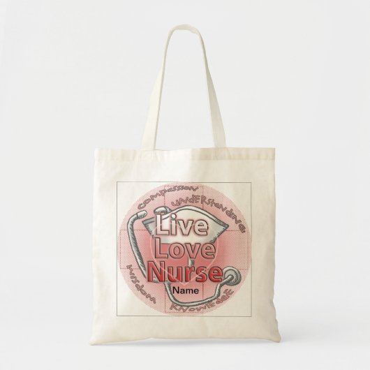 Liefdesverpleegster Tote Bag (Voorkant)