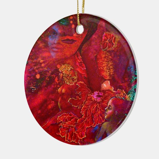 liefdesversiering keramisch ornament (Links)