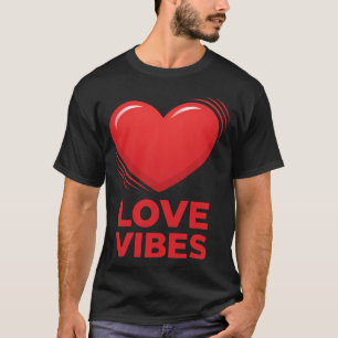 Liefdesvibes Hart Valentijnsontwerp T-shirt