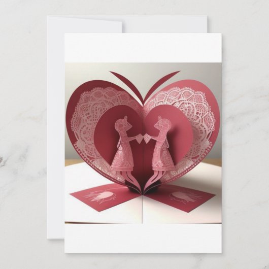 Liefdesvlinder uitnodiging (Voorkant)