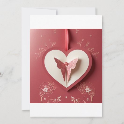 Liefdesvlinder uitnodiging (Achterkant)
