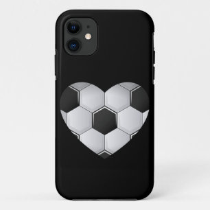 liefdesvoetbal football hartsporten atletisch Case-Mate iPhone case