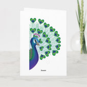 : Liefdesvogel Feestdagen Kaart (Achterkant)