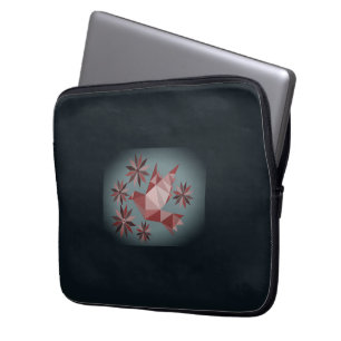 LIEFDESVOGEL MET BLOEM CADEAU SPECIALE DAG, VERJAA LAPTOP SLEEVE