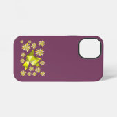 LIEFDESVOGEL MET BLOEMCADEAU SPECIALE DAG, VERJAAR iPhone HOESJE (Achterkant horizontaal)