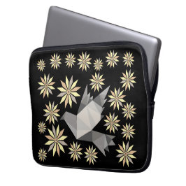 LIEFDESVOGEL MET BLOEMCADEAU SPECIALE DAG, VERJAAR LAPTOP SLEEVE