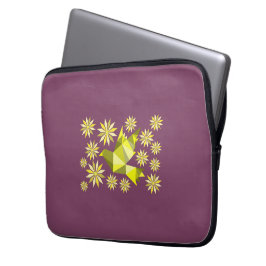 LIEFDESVOGEL MET BLOEMCADEAU SPECIALE DAG, VERJAAR LAPTOP SLEEVE