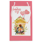 Liefdesvogel Valentijnsdag Kleine Cadeautas (Achterkant)
