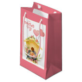Liefdesvogel Valentijnsdag Kleine Cadeautas (Voorkant Gekanteld)
