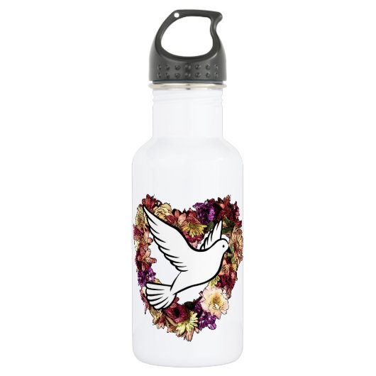 Liefdesvogel Waterfles (Voorkant)