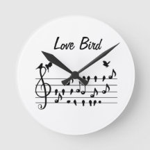 Liefdesvogel Zangvogels op Bladmuziek Kunst in Zwa