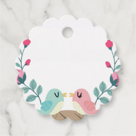 liefdesvogelbloemen bedankjes labels