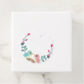 liefdesvogelbloemen bedankjes labels (In situ)