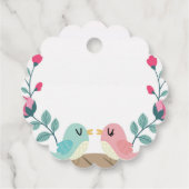 liefdesvogelbloemen bedankjes labels (Achterkant)