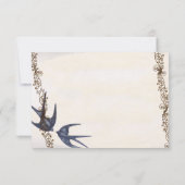  liefdesvogelmarine bruiloft bedankt (Achterkant)