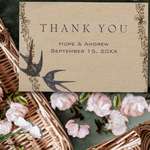  liefdesvogelmarine bruiloft bedankt