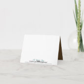 Liefdesvogels Aangepaste Gestreept Bedankkaart (br (Achterkant)