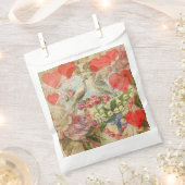 Liefdesvogels Antieke Hart Bedankzakje (Geknipt)