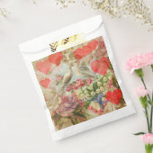 Liefdesvogels Antieke Hart Bedankzakje (Gezegeld)