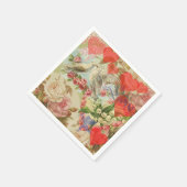 Liefdesvogels Antieke Hart Servet (Hoek)