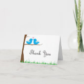 Liefdesvogels Bedankkaart (Voorkant)