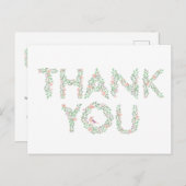 Liefdesvogels & Brieven Bedankt Briefkaart (Voorkant / Achterkant)