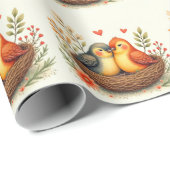 Liefdesvogels Cadeaupapier (Rol Hoek)
