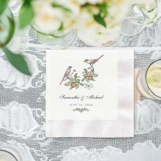 Liefdesvogels Cocktailservetje Servet