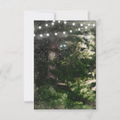 Liefdesvogels + Denneboom Nacht Trouwtafel Nummer Kaart (Achterkant)