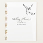 Liefdesvogels Elegante Calligrafie Bruiloft Planner (Voorkant)