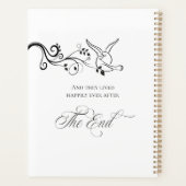 Liefdesvogels Elegante Calligrafie Bruiloft Planner (Achterkant)