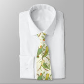 liefdesvogels en paraketten tegen roomachtergrond stropdas (Gebonden)