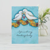 Liefdesvogels film liefhebber bioscoopfan romantic kaart (Staand voorkant)