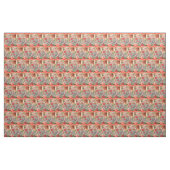 Liefdesvogels Hart Rode Kunstcollage Stof (Yard (91,4 cm))