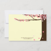 Liefdesvogels Harten die vallen Eik RSVP (Achterkant)