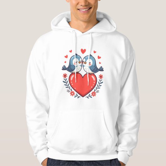 Liefdesvogels Hoodie (Voorkant)