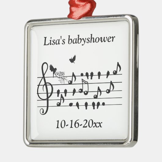 liefdesvogels, in afwachting van een toevoeging aa metalen ornament (Links)