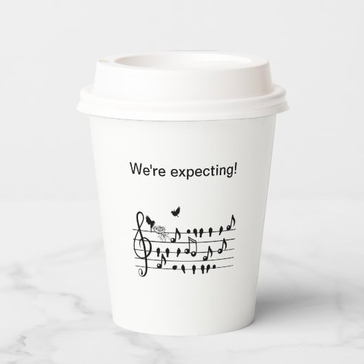 liefdesvogels, in afwachting van een toevoeging aa papieren bekers (Achterkant)