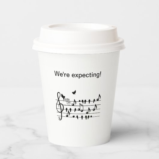 liefdesvogels, in afwachting van een toevoeging aa papieren bekers (Voorkant)