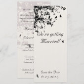 Liefdesvogels in de Bomen Kaart (Voorkant / Achterkant)