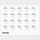 Liefdesvogels | Jongens Baby Shower Sticker (Vel)