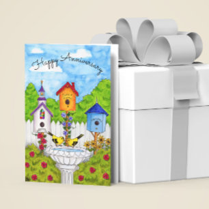 Liefdesvogels Jubileumkaart Kaart