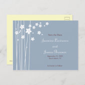 Liefdesvogels met Kersenbloesem Aankondigingskaart (Voorkant / Achterkant)