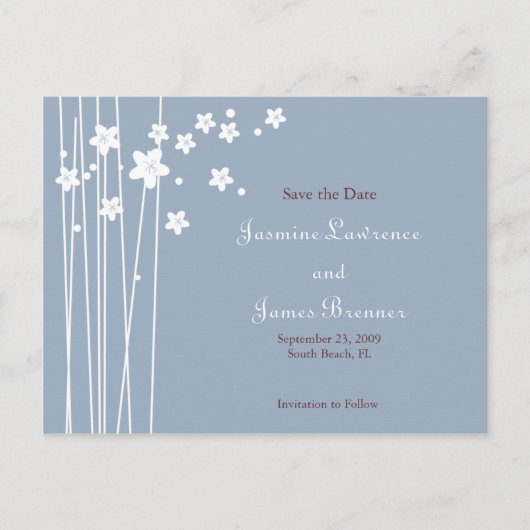 Liefdesvogels met Kersenbloesem Aankondigingskaart (Voorkant)