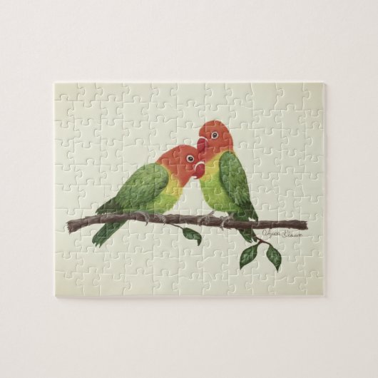 Liefdesvogels Puzzel (Horizontaal)