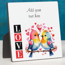 Liefdesvogels romantische aangepaste tekst valenti