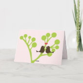 Liefdesvogels (Roze) Bedankt (Achterkant)