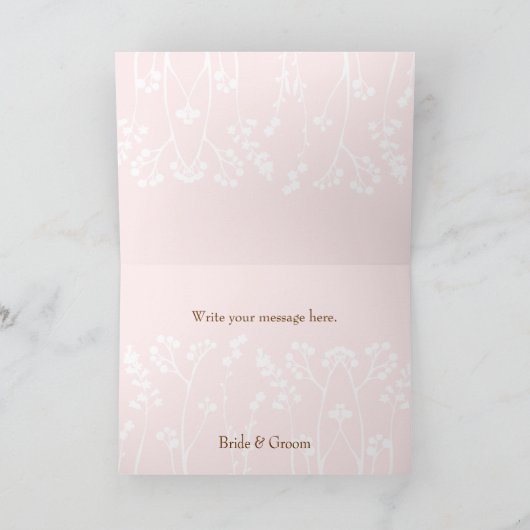 Liefdesvogels (Roze) Bedankt (Binnen)